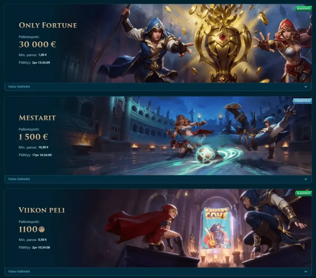 Slotuna turnaukset suomi